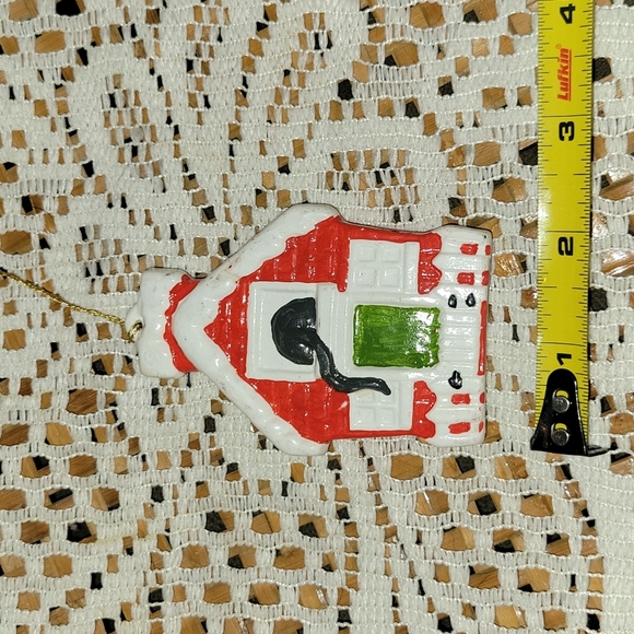 Vintage | Set of 5 Hand Painted Ceramic  Christmas Ornaments - Picture 8 of 14